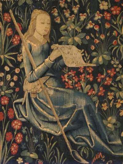 Pastorella che canta, c.1500-30 da Netherlandish School